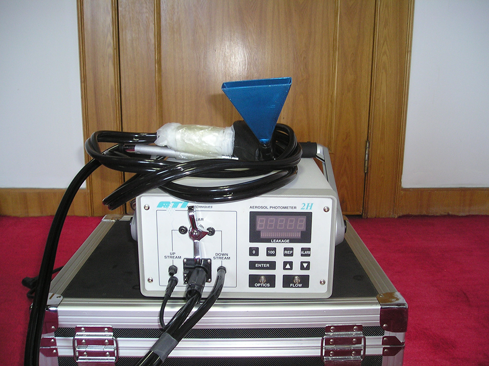 тест за концентрация на потока аерозолен фотометър3.png down stream concentration test aerosol photometer3.png